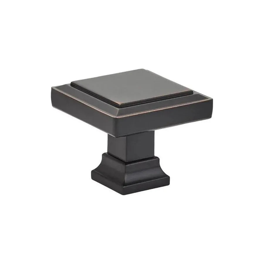 Emtek - Geometric Square Knob - 86295US10B | Montreal Lighting & Hardware