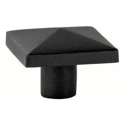 Emtek - Sandcast Bronze Square Knob - 86145FB | Montreal Lighting & Hardware