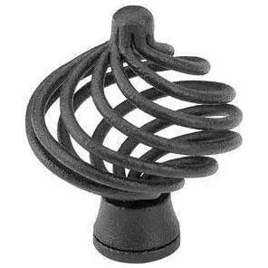 Emtek - Wrought Steel Flanders Knob - 76011FB | Montreal Lighting & Hardware