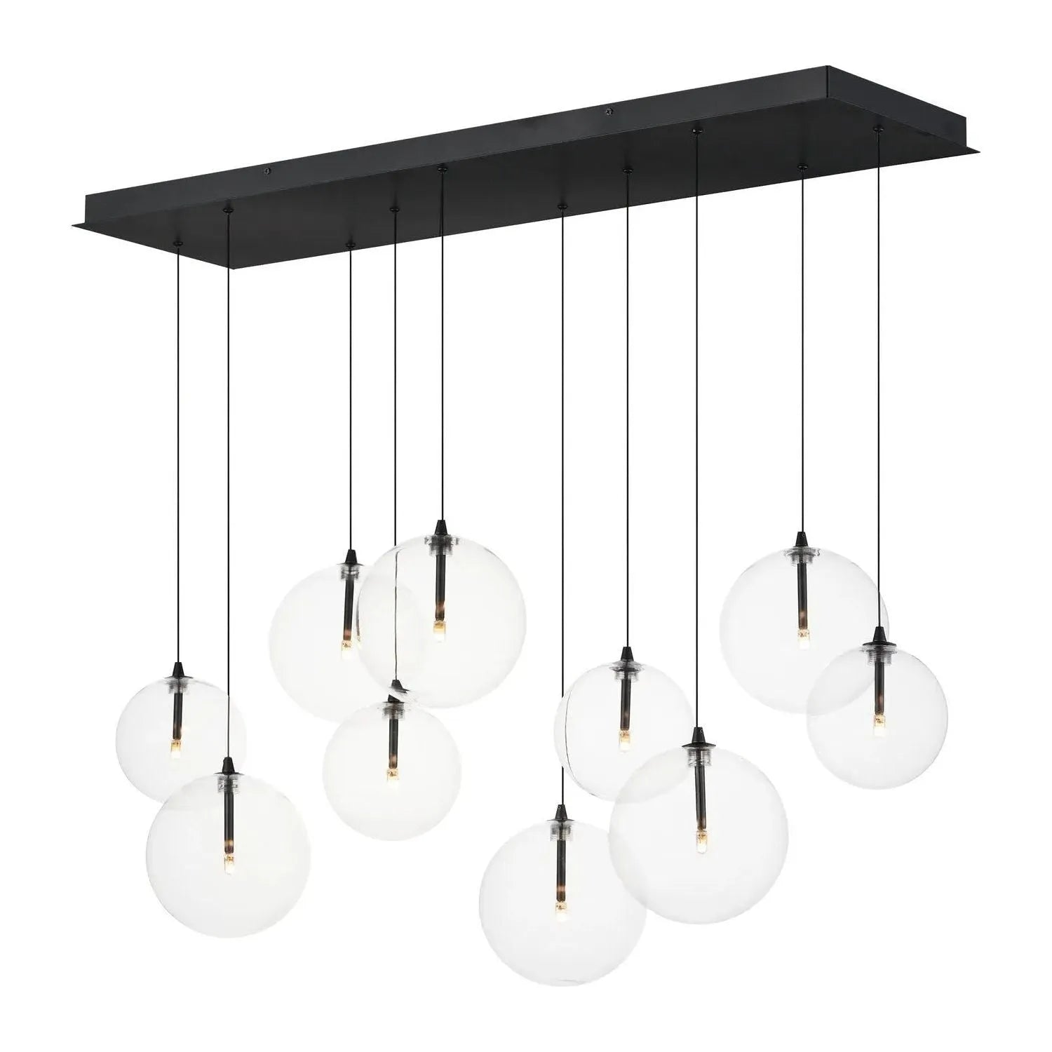 ET2 Lighting - Global LED Linear Pendant - E25079-18BK | Montreal Lighting & Hardware