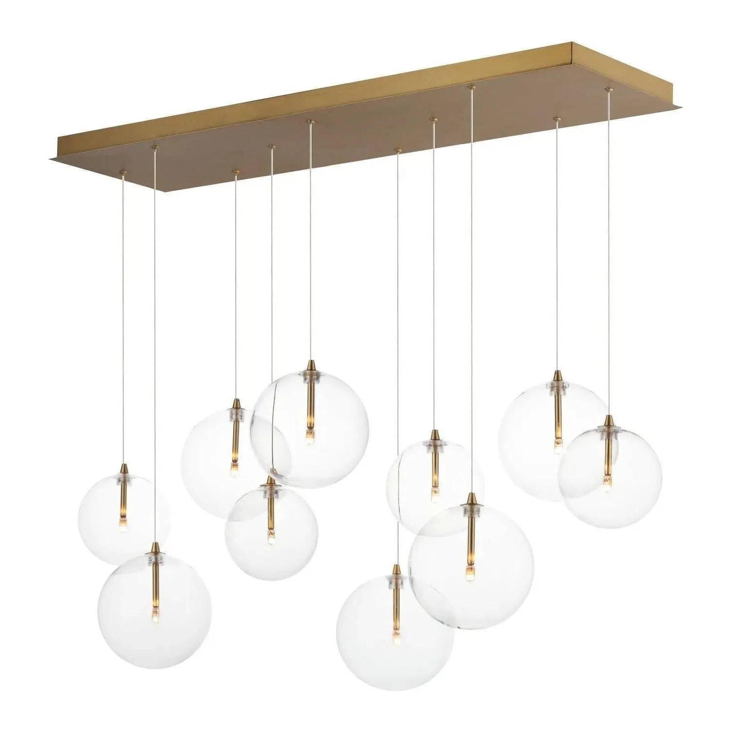 ET2 Lighting - Global LED Linear Pendant - E25079-18NAB | Montreal Lighting & Hardware