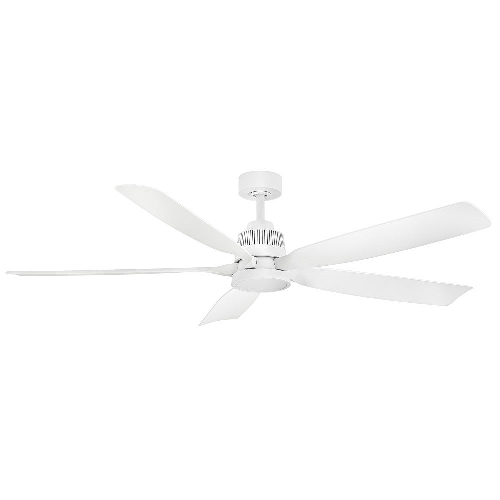 Éclairage intelligent LED Bodin 906564FMW-LDD de Hinkley Lighting Ventilateur en blanc mat