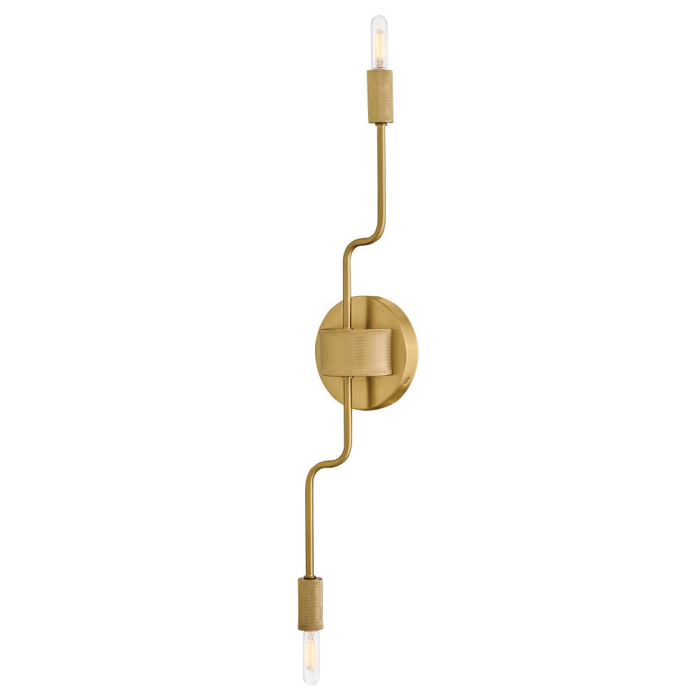 Applique murale double réglable Lark 83632LCB Austen en laiton laqué