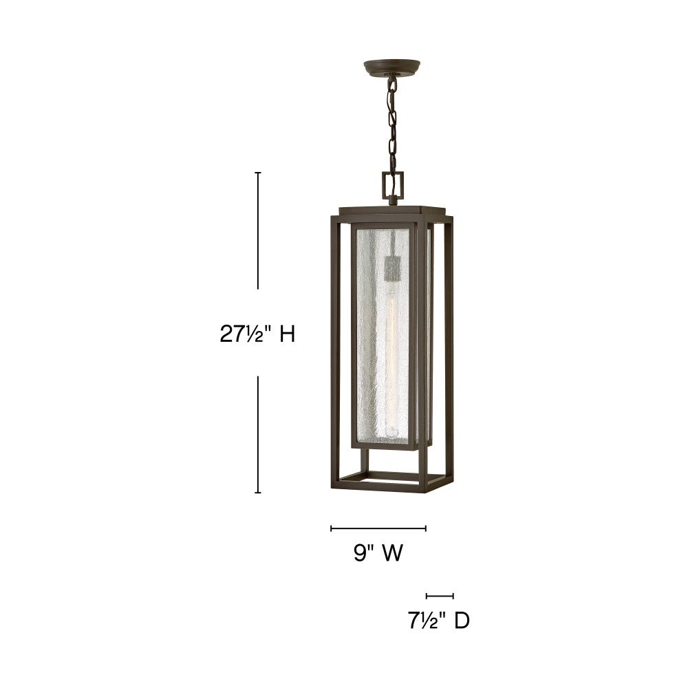 Hinkley Lighting 1006OZ Republic Hanging Lantern in Oil Rubbed Bronze