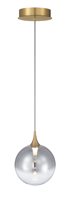 Eurofase 50251-025 Iissa LED Globe Pendant in Gold