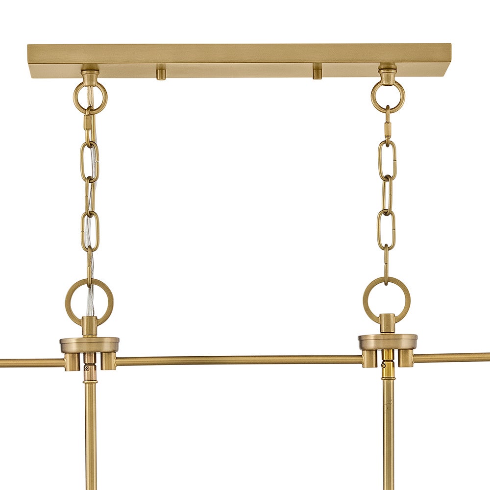 Lark 84275BK-LCB Tate Linear Chandelier in Black