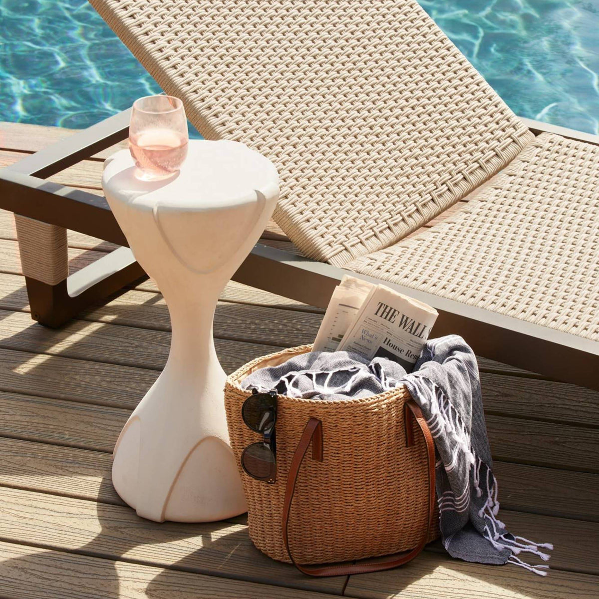 Arteriors FAS08 Dewey Outdoor Drink Table