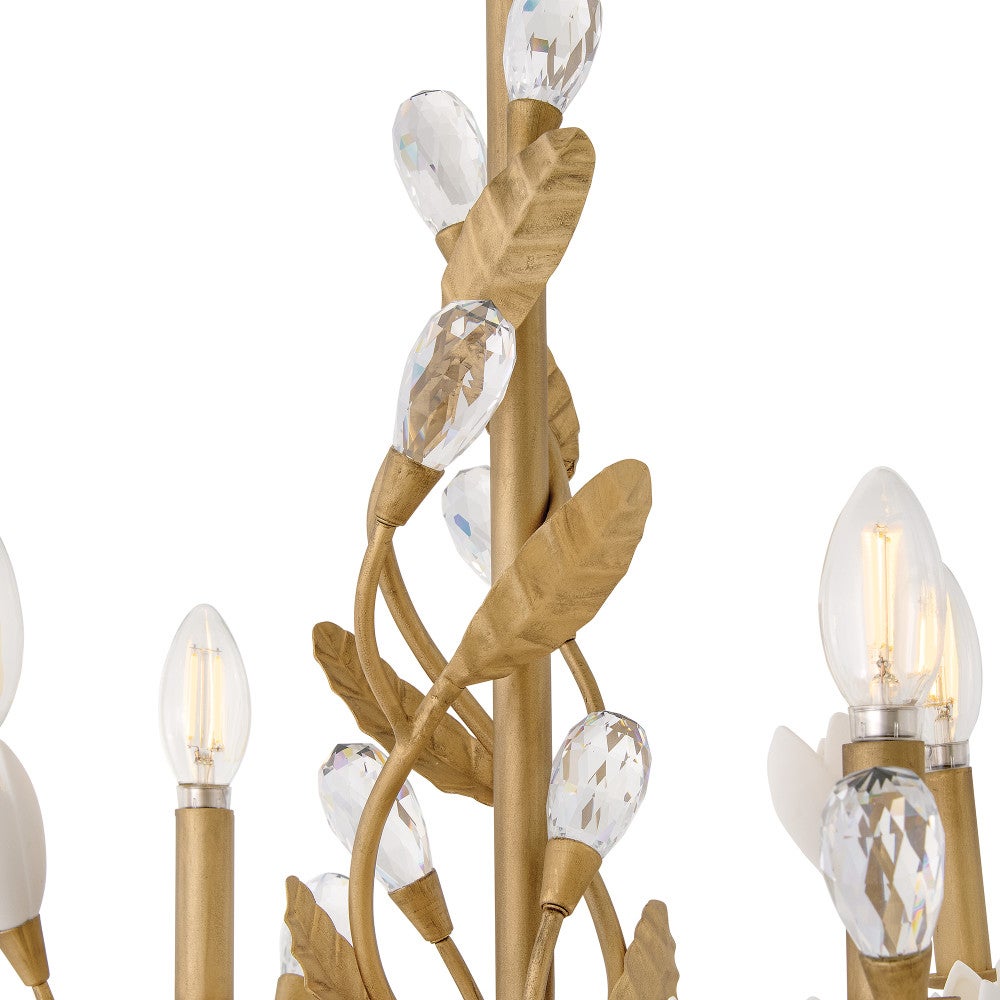 Fredrick Ramond FR32206BNG Yvette Chandelier in Burnished Gold