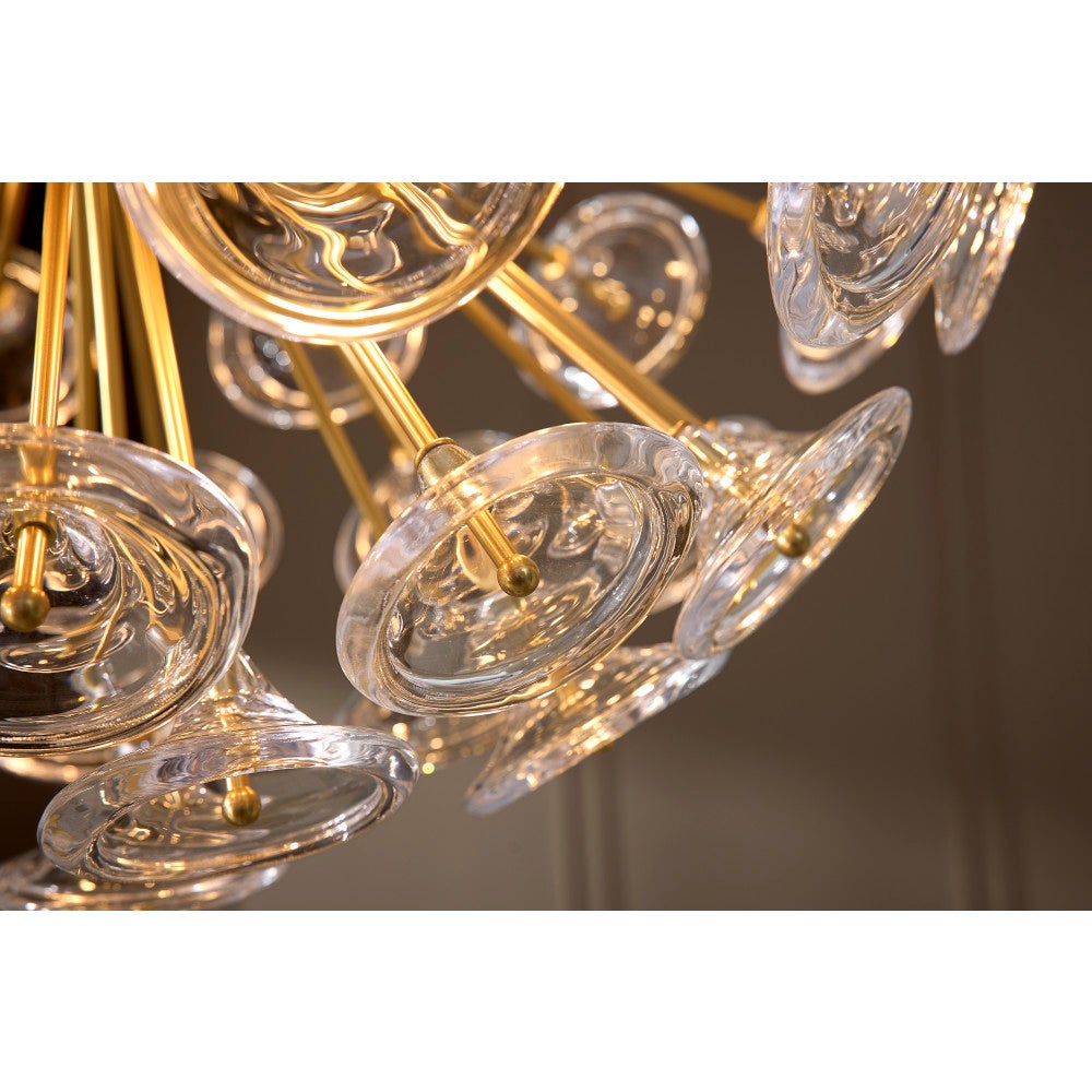 Fredrick Ramond FR46905UB Globe Maya Suspension en laiton non verni