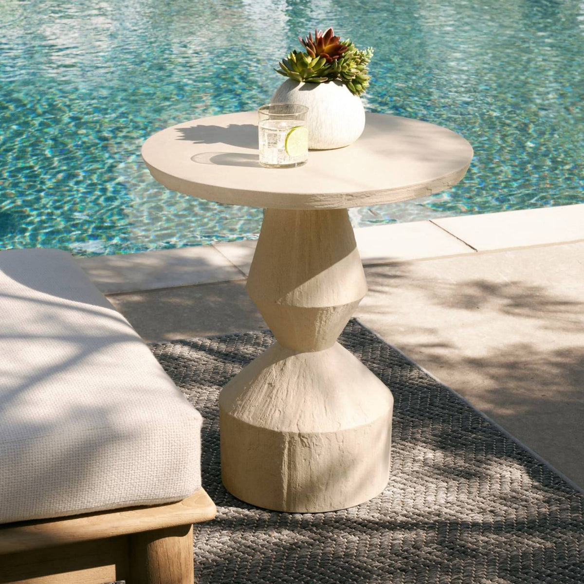 Arteriors FES11 Calypso Outdoor End Table
