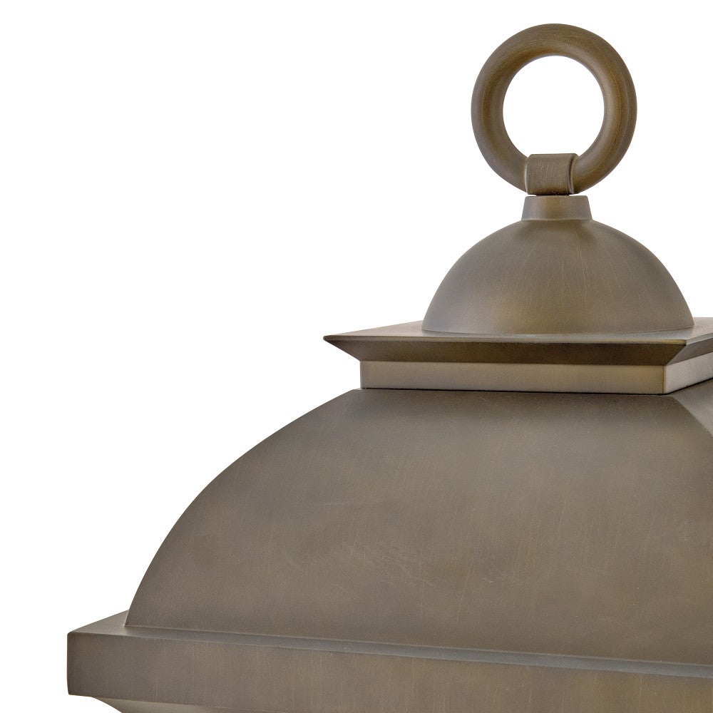 Hinkley Lighting 19691BLB Hawthorne Post Mount Lantern in Blackened Brass