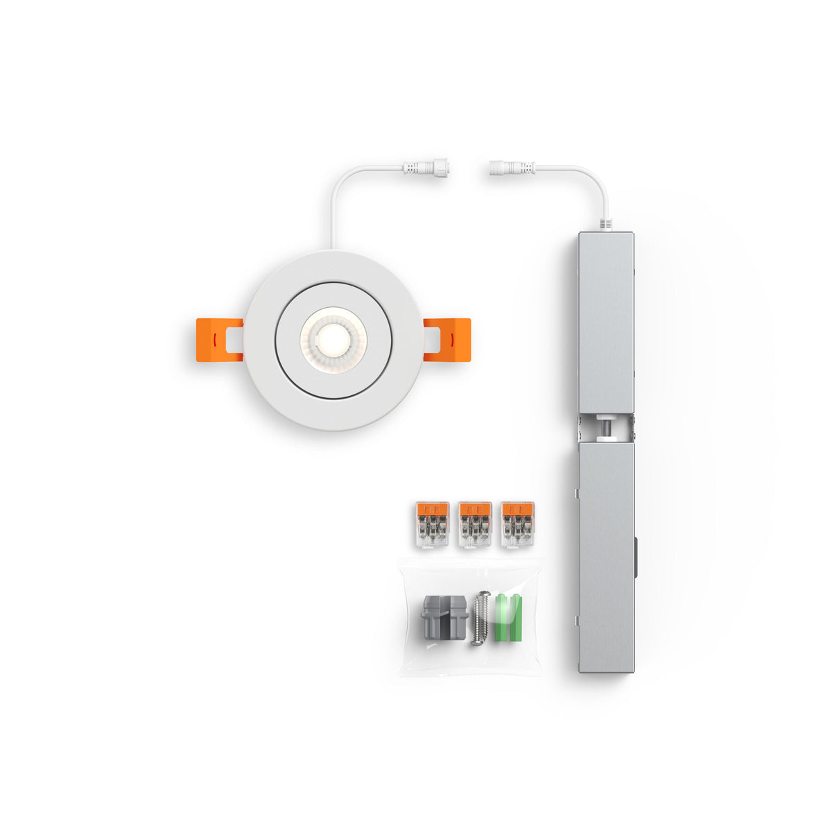 DALS Lighting FGM2-CDW-BK Pivot Flat Round Gimbal Recessed