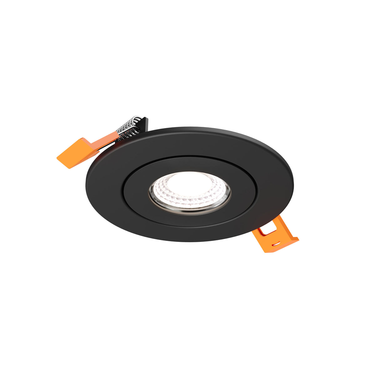 DALS Lighting FGM3-CDW-BK Pivot Flat Round Gimbal Recessed in Black