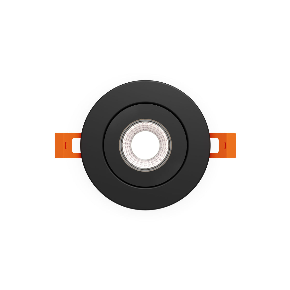 DALS Lighting FGM3-CDW-BK Pivot Flat Round Gimbal Recessed in Black