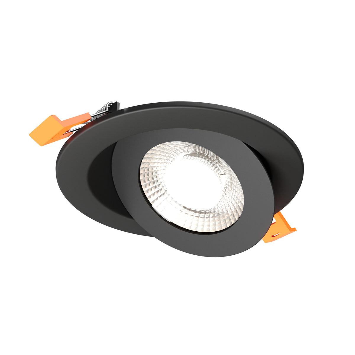 DALS Lighting FGM4-CDW-BK Pivot Flat Round Gimbal Recessed in Black