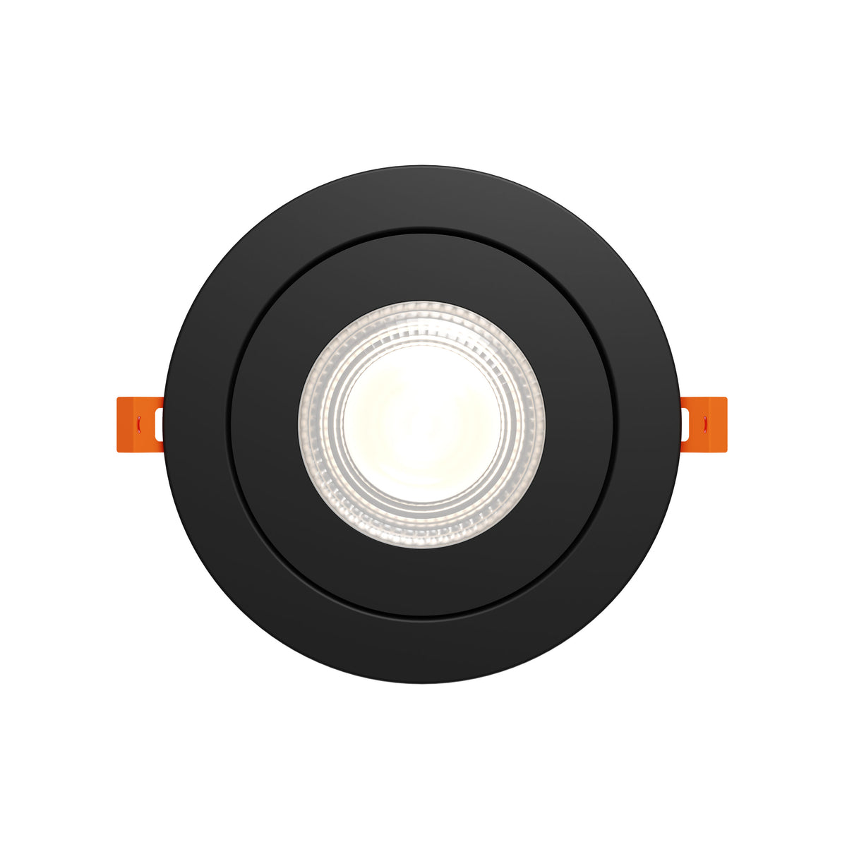 DALS Lighting FGM6-CDW-BK Pivot Flat Round Gimbal Recessed in Black