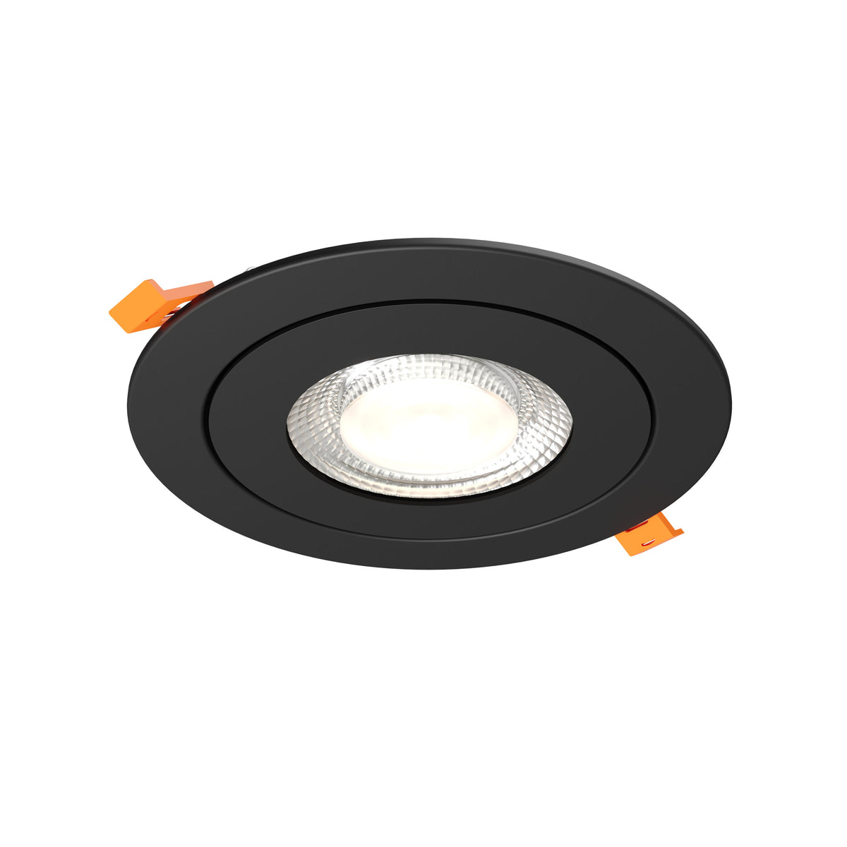 DALS Lighting FGM6-CDW-BK Pivot Flat Round Gimbal Recessed in Black