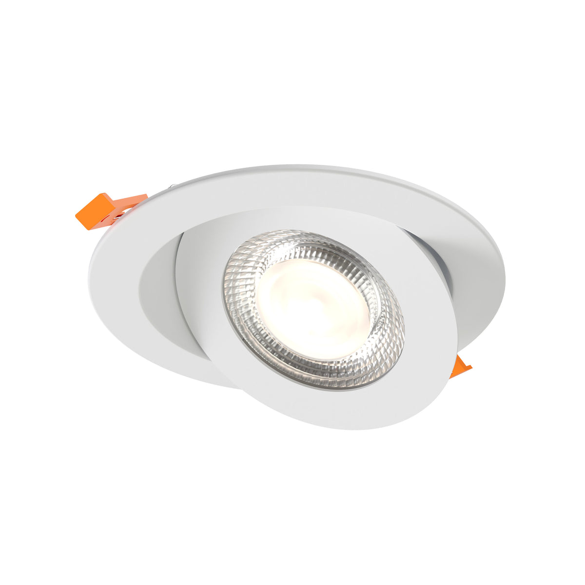 DALS Lighting FGM6-CDW-WH Pivot Flat Round Gimbal Recessed in White