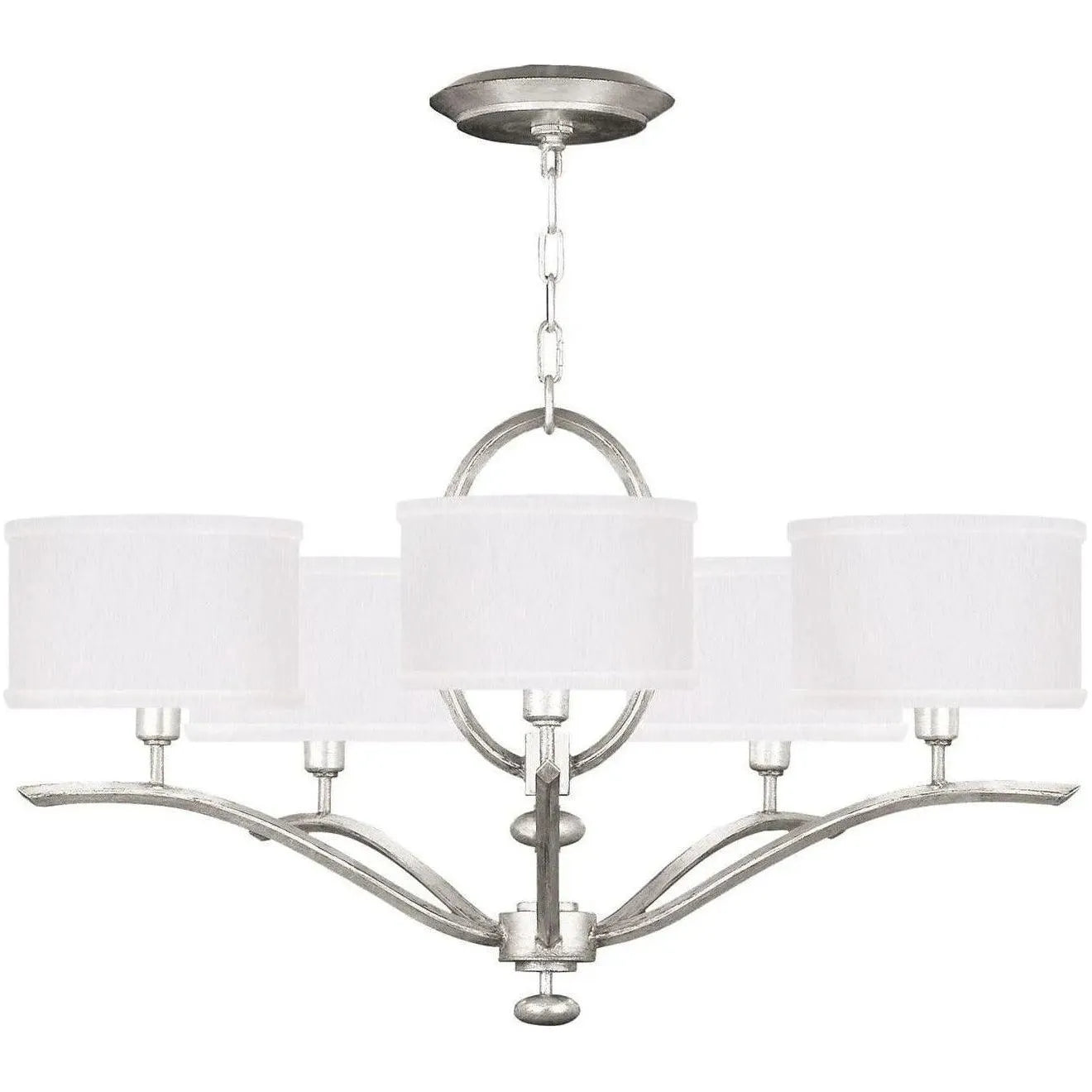 Fine Art Handcrafted Lighting - Allegretto 29-Inch Five Light Chandelier - 785440-SF41 | Montreal Lighting & Hardware
