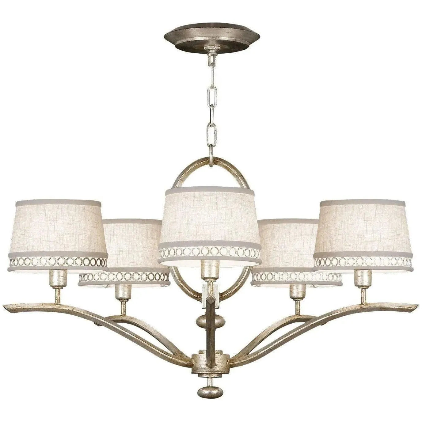 Fine Art Handcrafted Lighting - Allegretto 29-Inch Five Light Chandelier - 785440ST | Montreal Lighting & Hardware