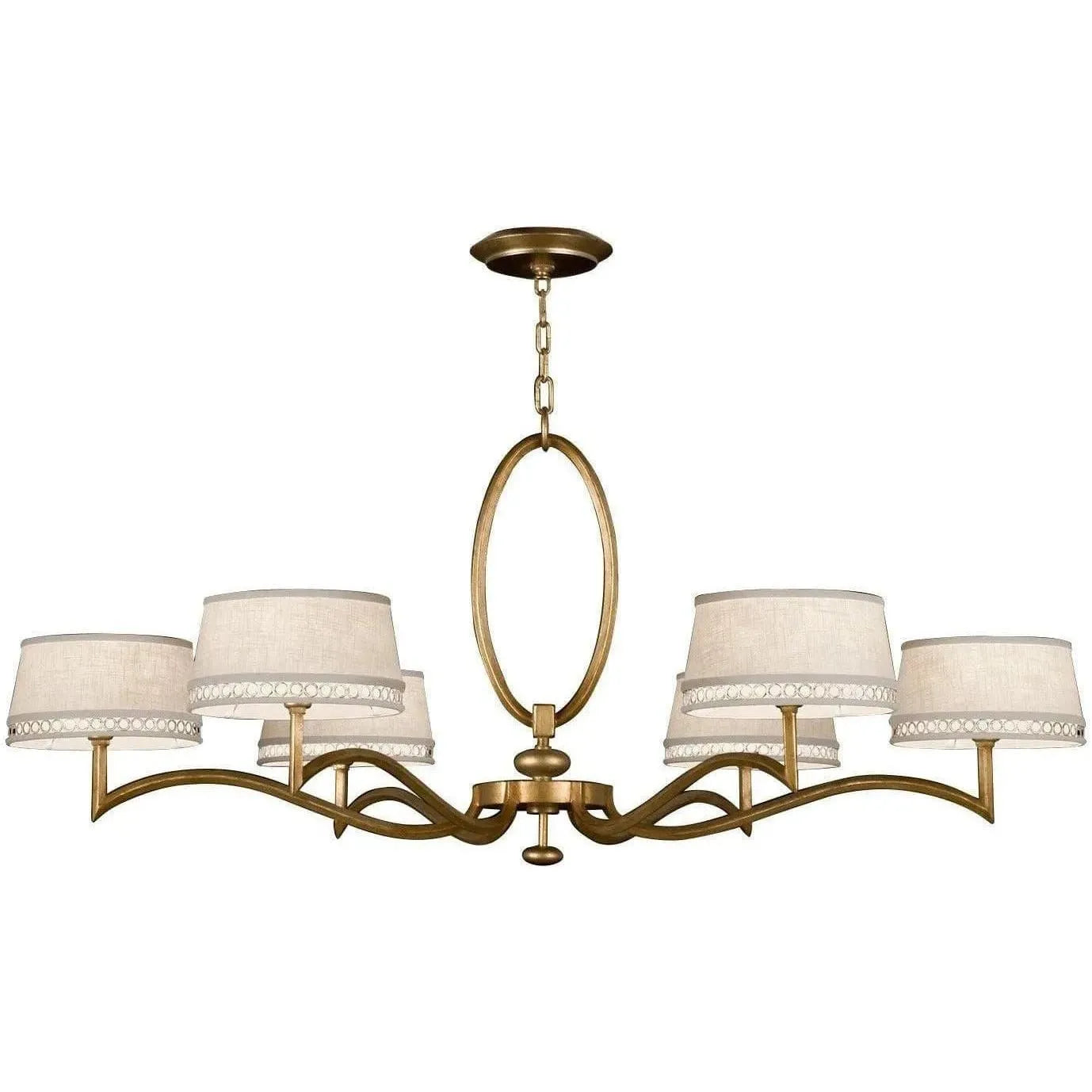 Fine Art Handcrafted Lighting - Allegretto 51-Inch Six Light Chandelier - 771740-2ST | Montreal Lighting & Hardware