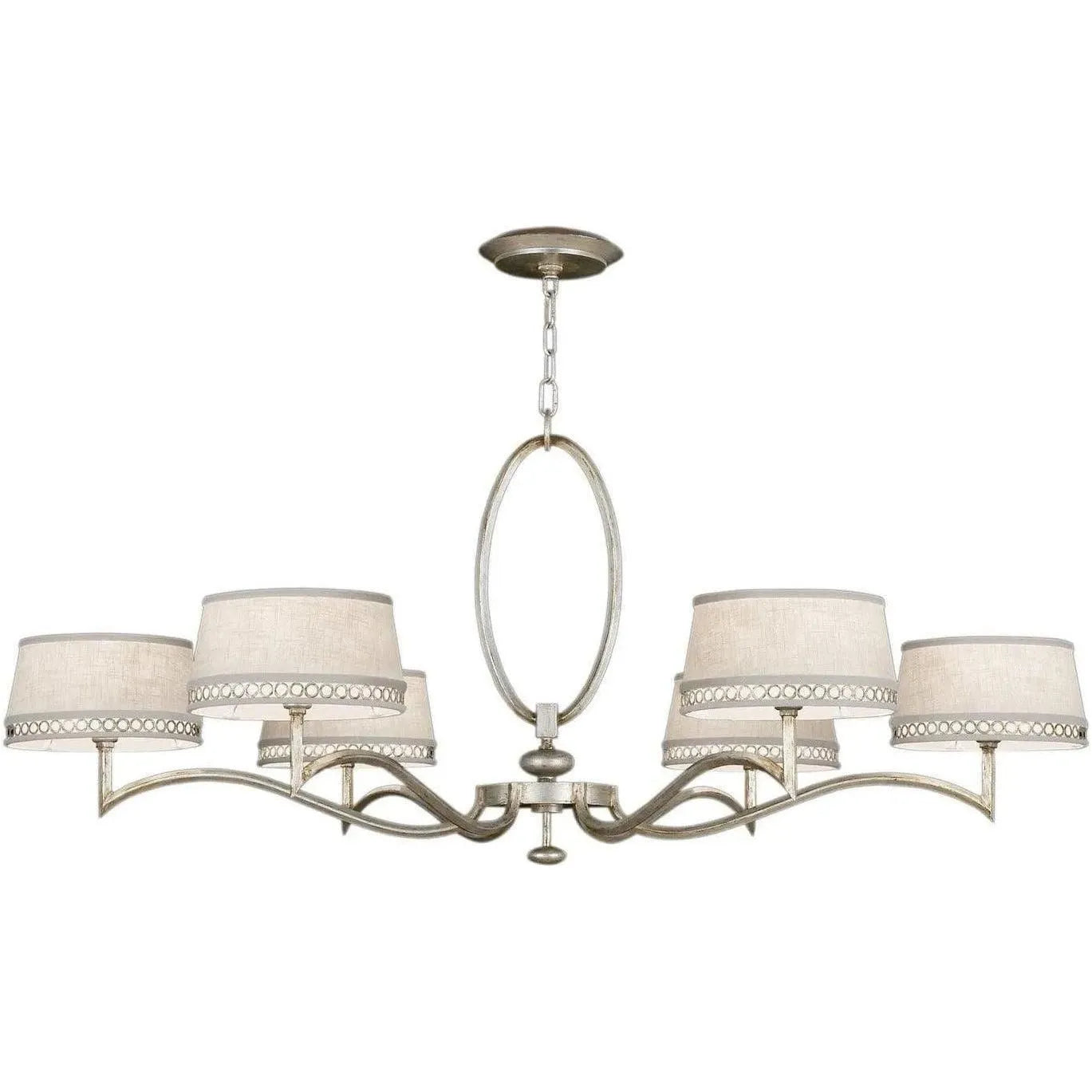 Fine Art Handcrafted Lighting - Allegretto 51-Inch Six Light Chandelier - 771740ST | Montreal Lighting & Hardware