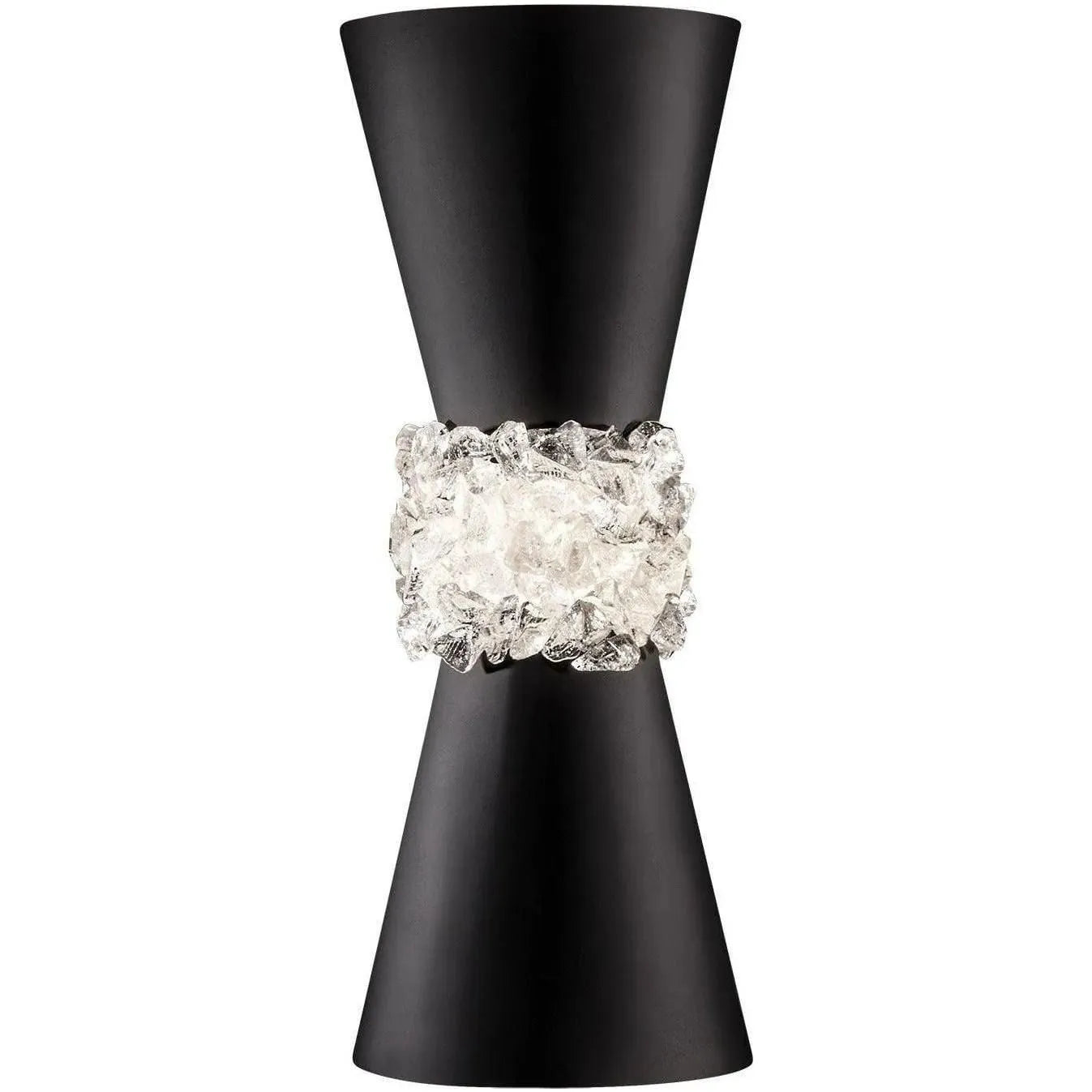 Fine Art Handcrafted Lighting - Arctic Halo 14-Inch Two Light Wall Sconce - 876750-2ST | Montreal Lighting & Hardware
