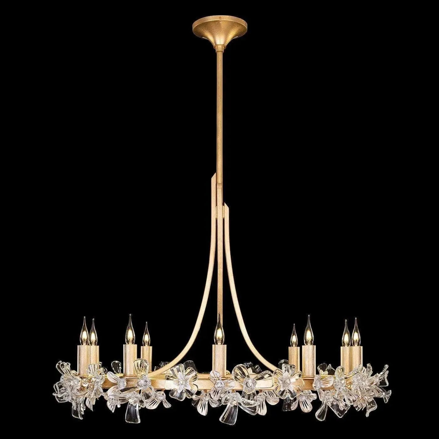 Fine Art Handcrafted Lighting - Azu 34-Inch Ten Light Chandelier - 915240-2ST | Montreal Lighting & Hardware