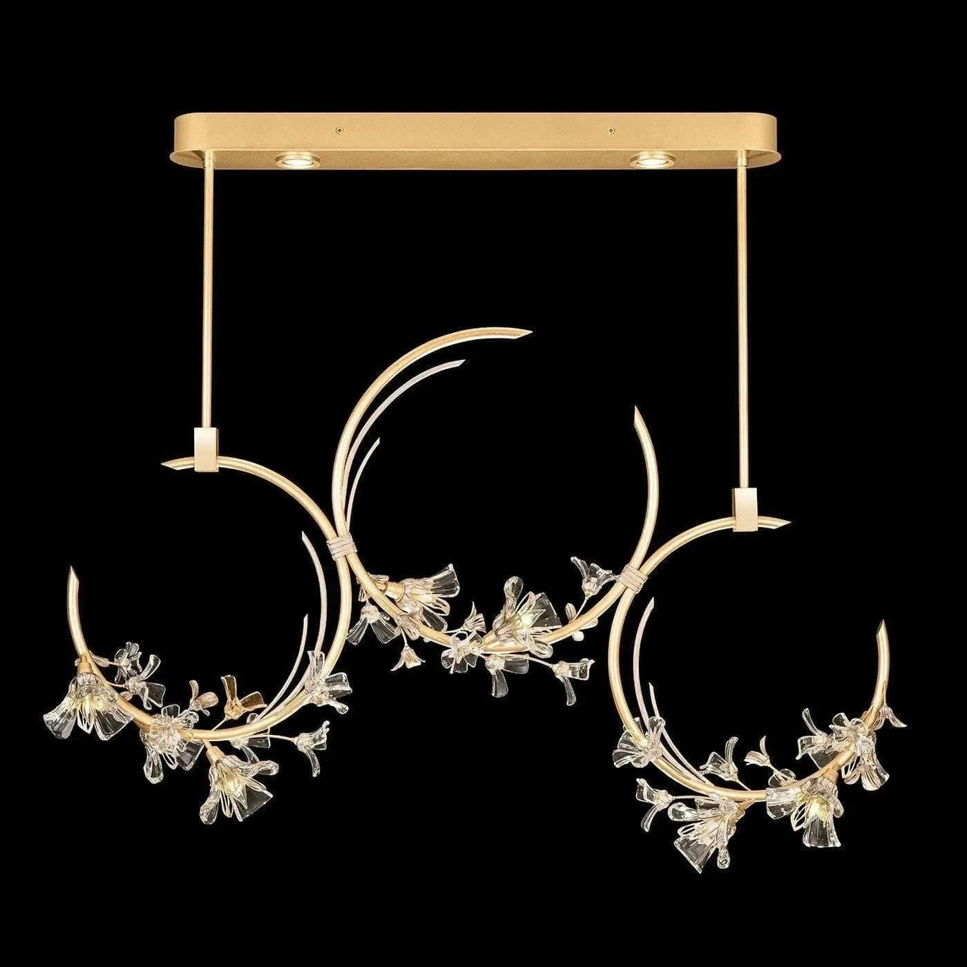 Fine Art Handcrafted Lighting - Azu 55-Inch Ten Light Pendant - 915340-2ST | Montreal Lighting & Hardware