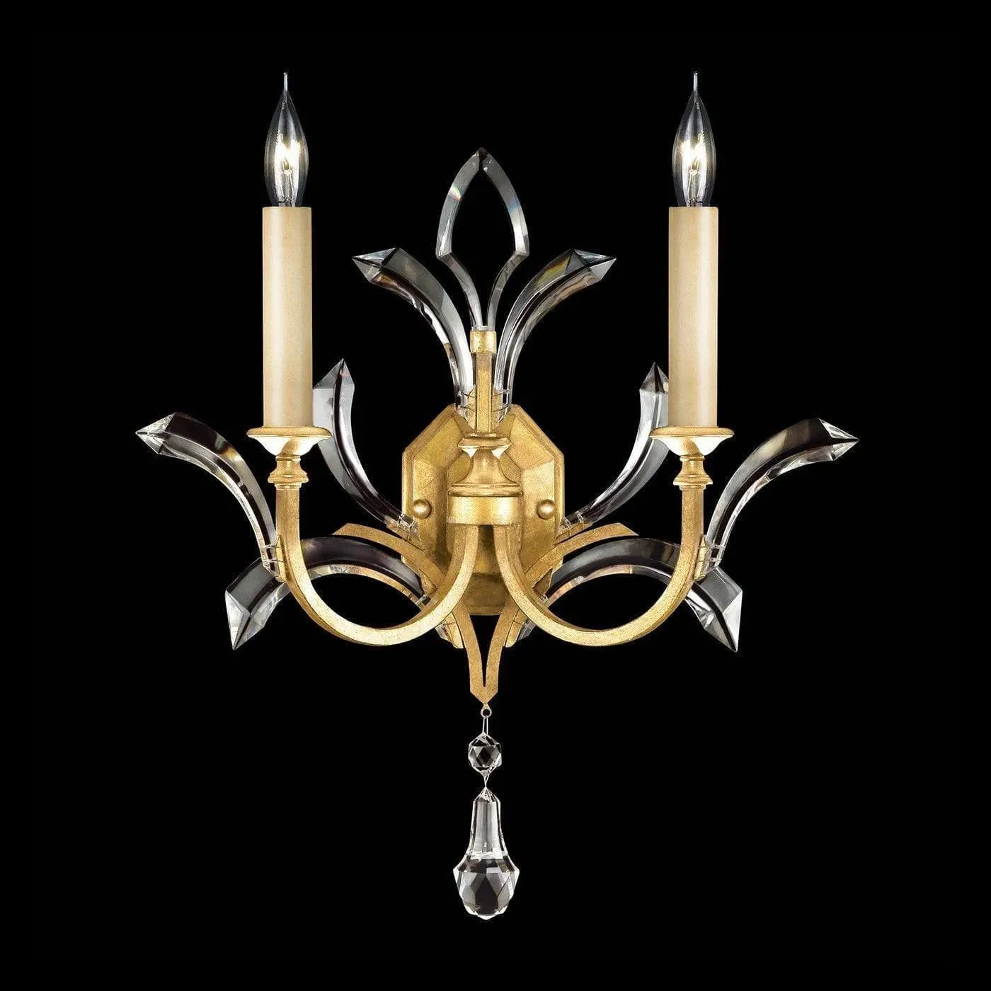 Fine Art Handcrafted Lighting - Beveled Arcs 22-Inch Two Light Wall Sconce - 701850-SF3 | Montreal Lighting & Hardware