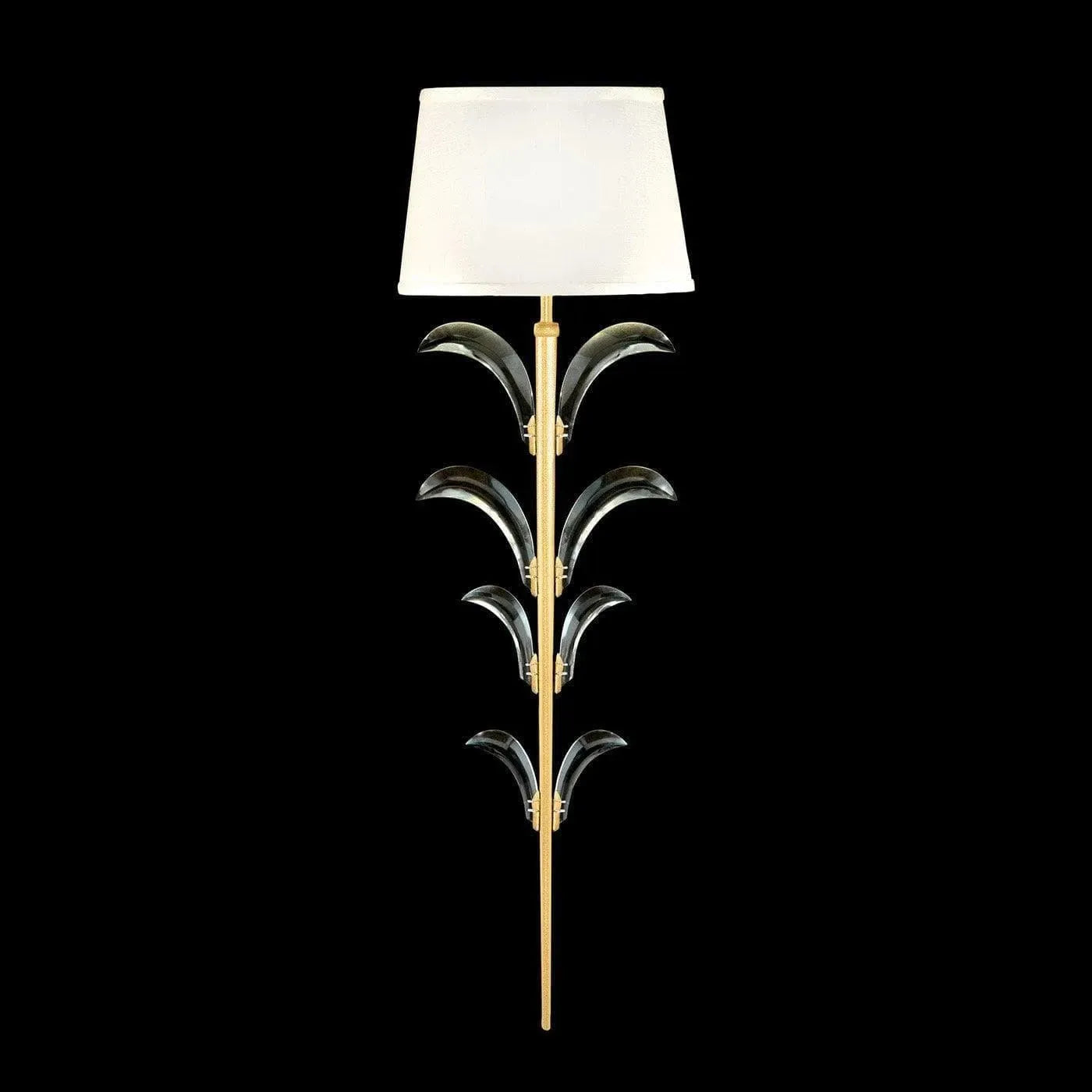 Fine Art Handcrafted Lighting - Beveled Arcs 28-Inch One Light Wall Sconce - 738450-SF3 | Montreal Lighting & Hardware