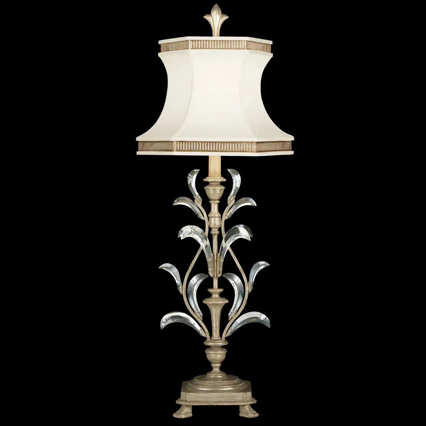 Fine Art Handcrafted Lighting - Beveled Arcs 41-Inch One Light Table Lamp - 737810-SF3 | Montreal Lighting & Hardware