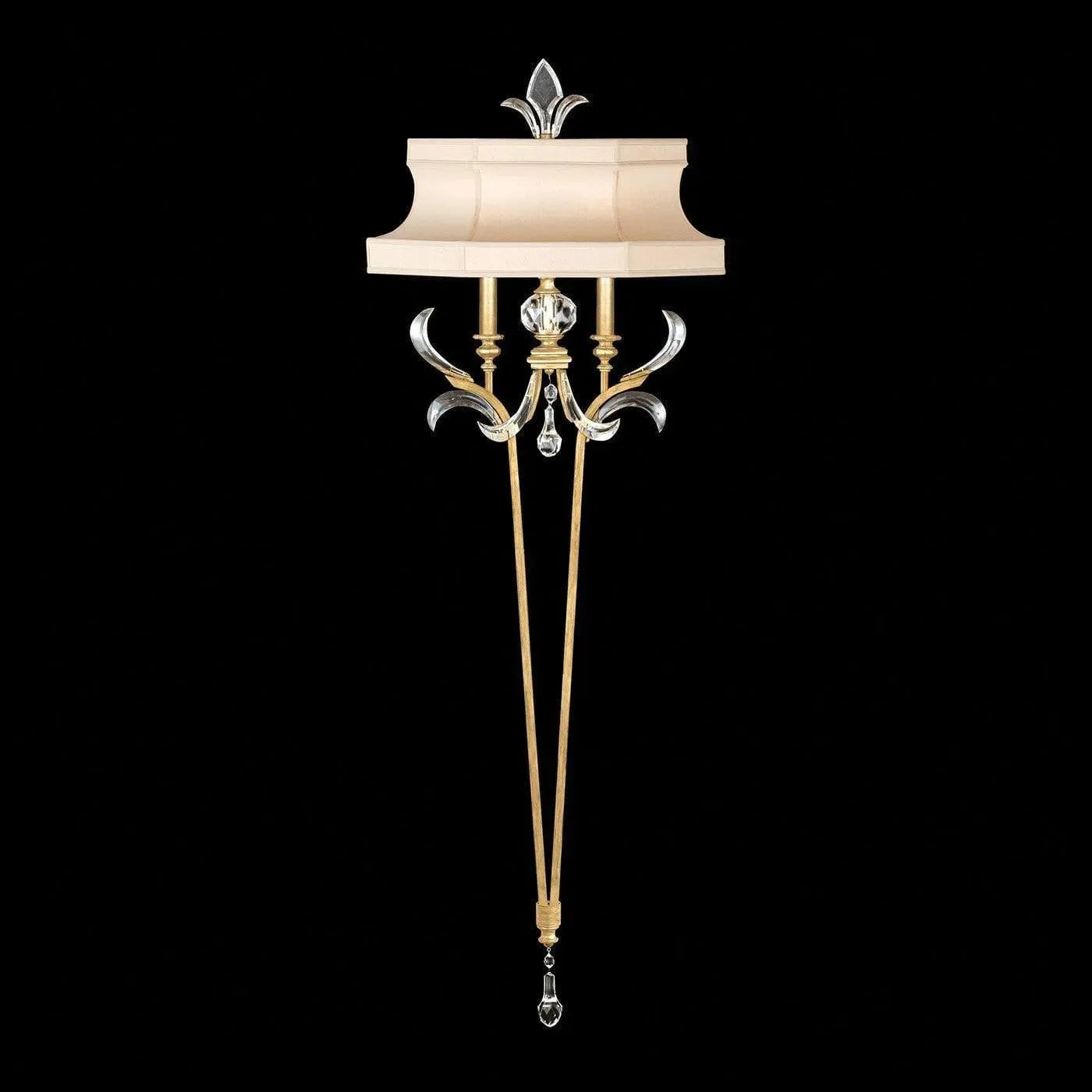 Fine Art Handcrafted Lighting - Beveled Arcs 66-Inch Two Light Wall Sconce - 706950-SF3 | Montreal Lighting & Hardware