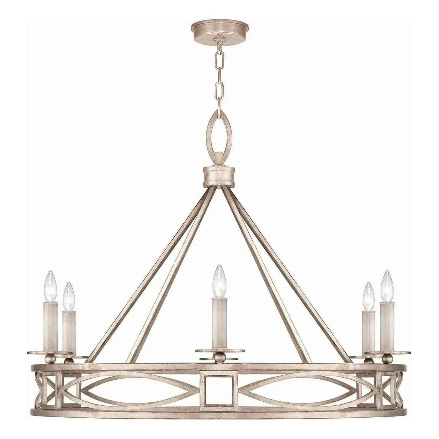 Fine Art Handcrafted Lighting - Cienfuegos 39-Inch Six Light Chandelier - 887640-2ST | Montreal Lighting & Hardware