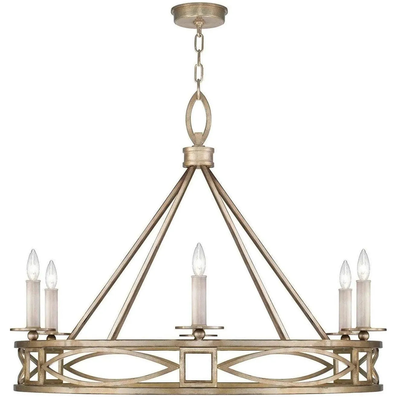 Fine Art Handcrafted Lighting - Cienfuegos 39-Inch Six Light Chandelier - 887640-SF3 | Montreal Lighting & Hardware