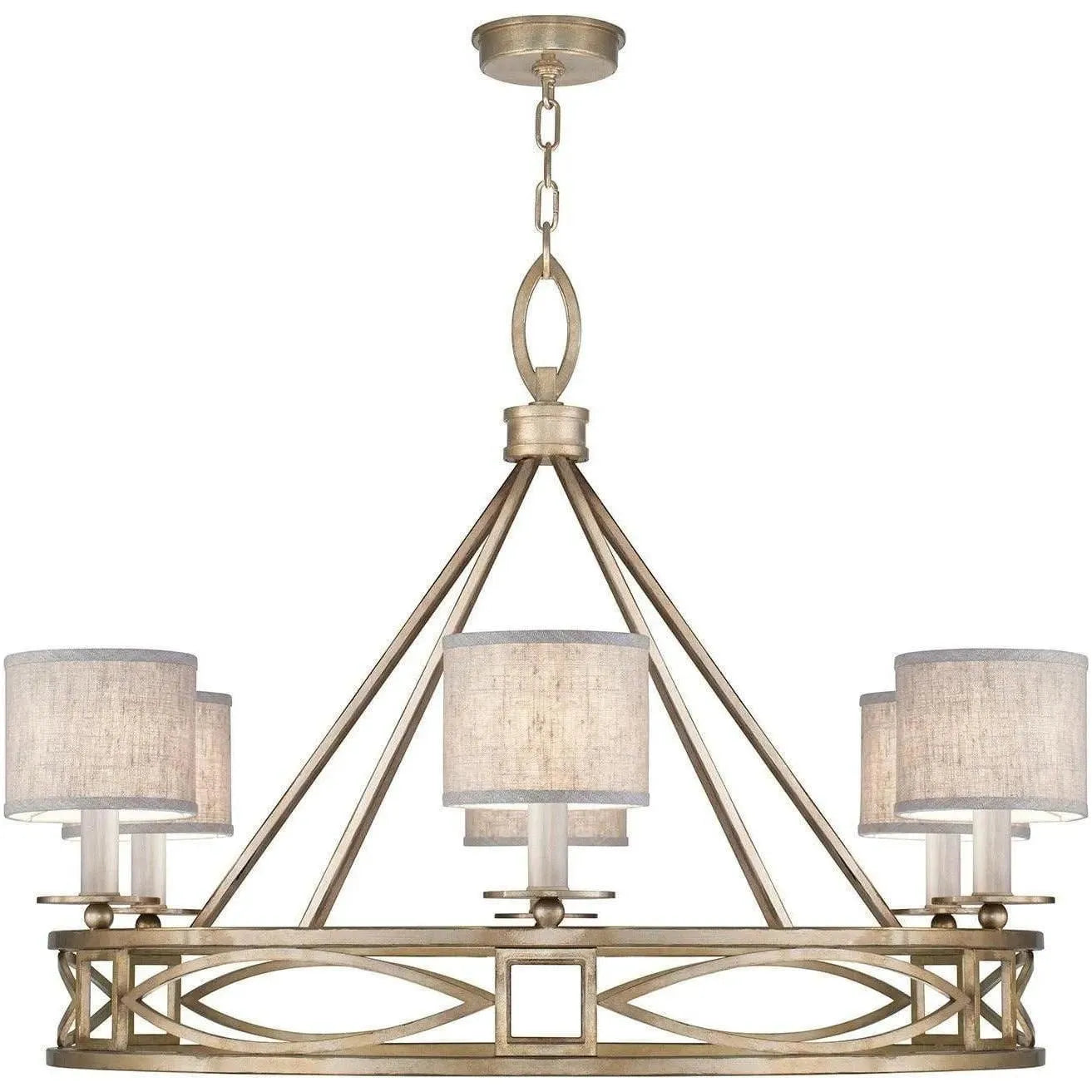 Fine Art Handcrafted Lighting - Cienfuegos 39-Inch Six Light Chandelier - 887640-SF31 | Montreal Lighting & Hardware
