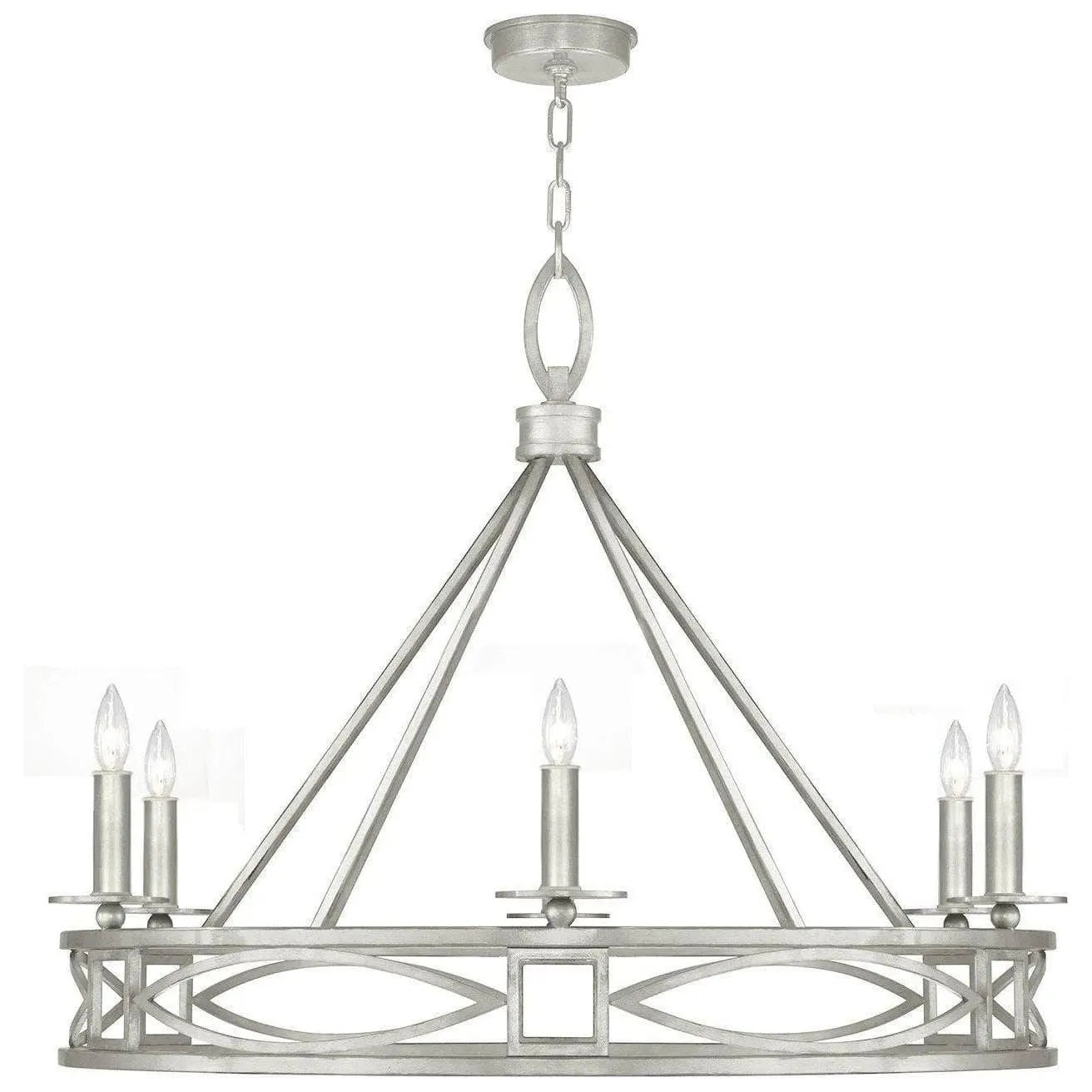Fine Art Handcrafted Lighting - Cienfuegos 39-Inch Six Light Chandelier - 887640-SF4 | Montreal Lighting & Hardware