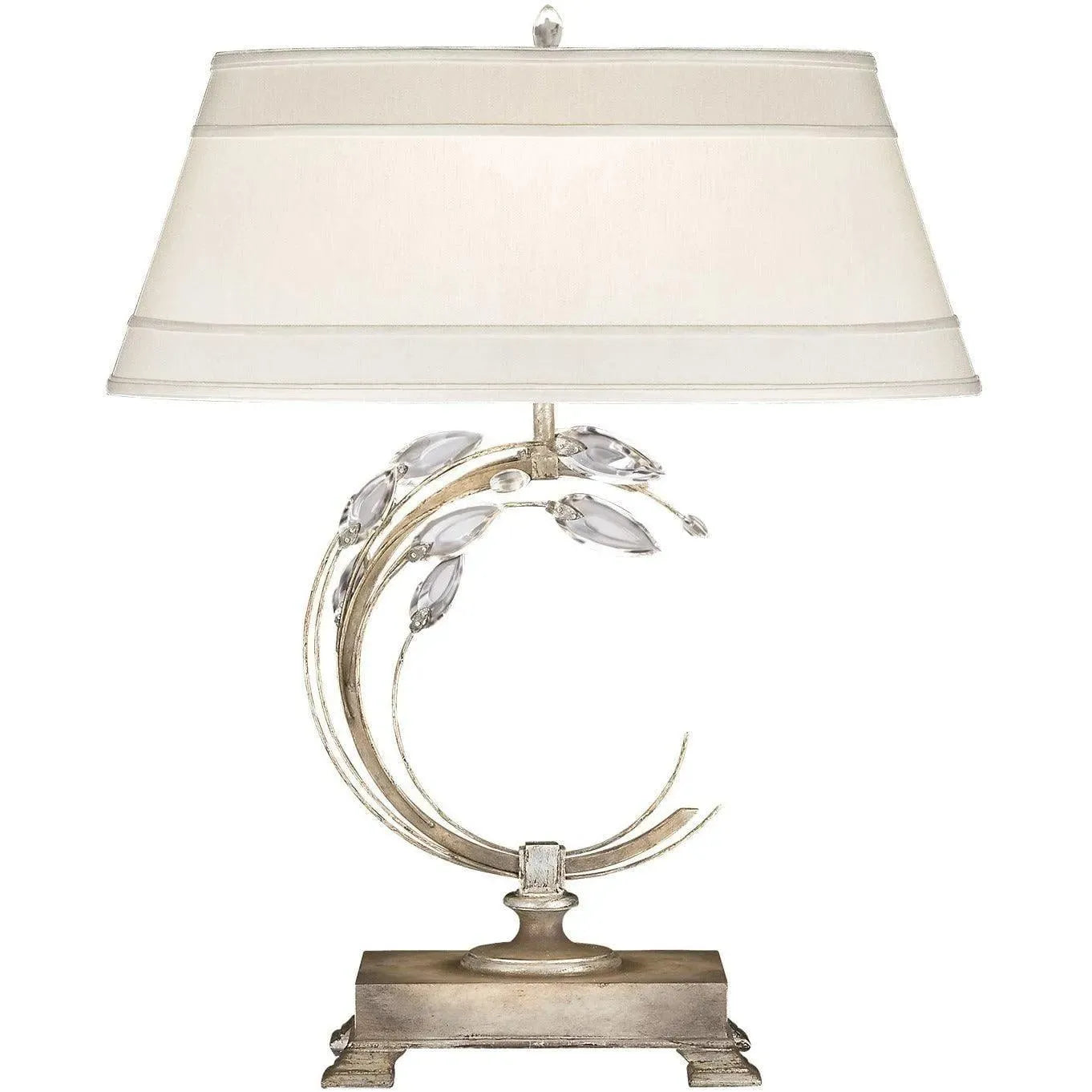 Fine Art Handcrafted Lighting - Crystal Laurel 31-Inch One Light Table Lamp - 758610ST | Montreal Lighting & Hardware