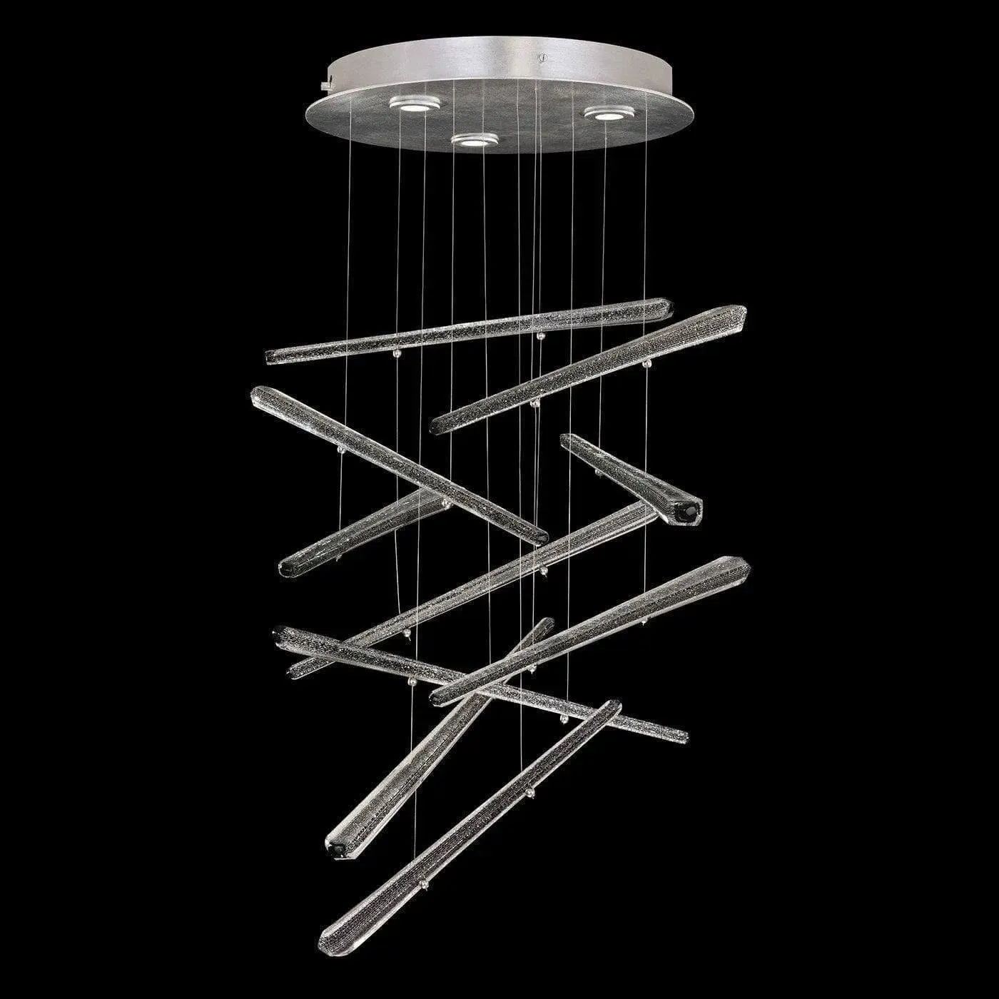 Fine Art Handcrafted Lighting - Elevate 23-Inch Three Light Pendant - 895640-141ST | Montreal Lighting & Hardware