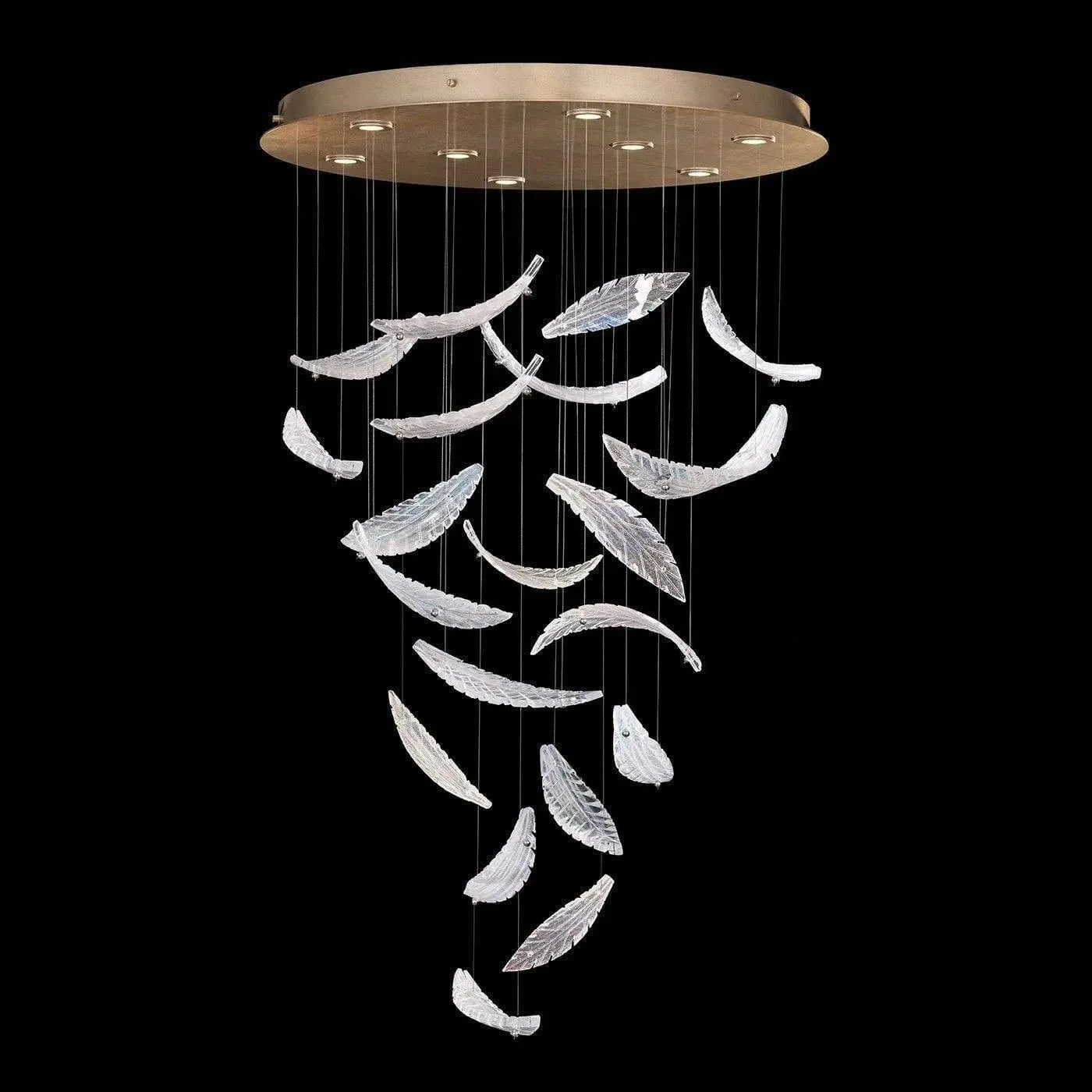 Fine Art Handcrafted Lighting - Elevate 32-Inch Eight Light Pendant - 895840-211ST | Montreal Lighting & Hardware