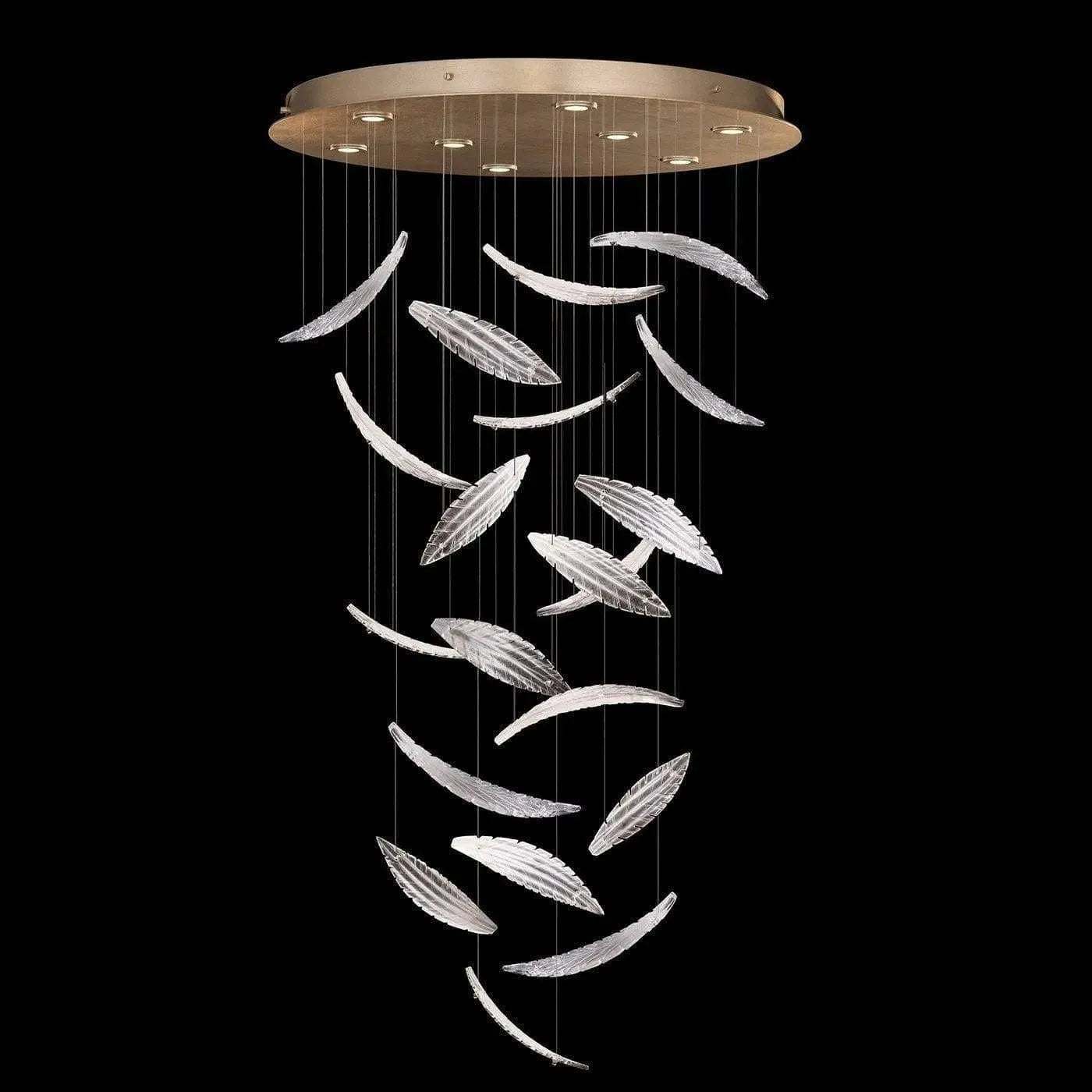 Fine Art Handcrafted Lighting - Elevate 32-Inch Eight Light Pendant - 895840-221ST | Montreal Lighting & Hardware