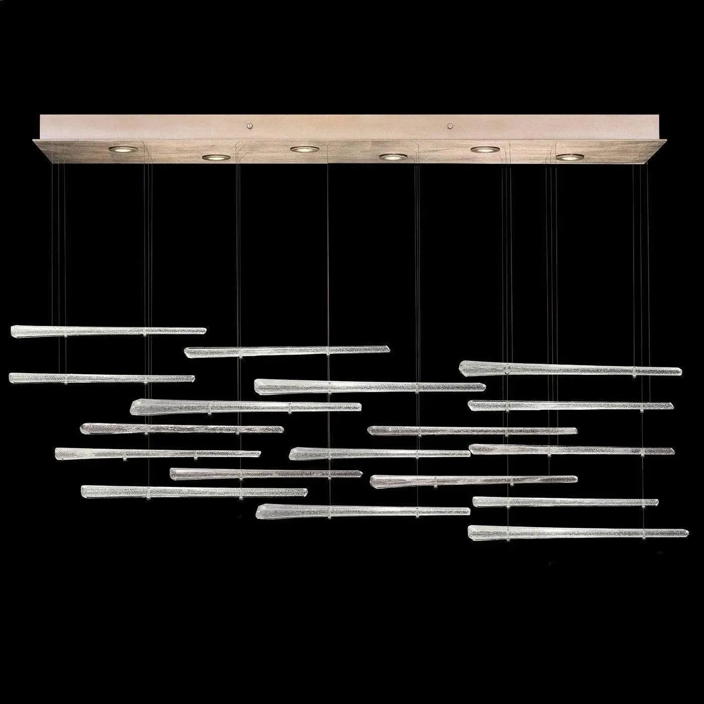 Fine Art Handcrafted Lighting - Elevate 51-Inch Six Light Pendant - 895140-231ST | Montreal Lighting & Hardware