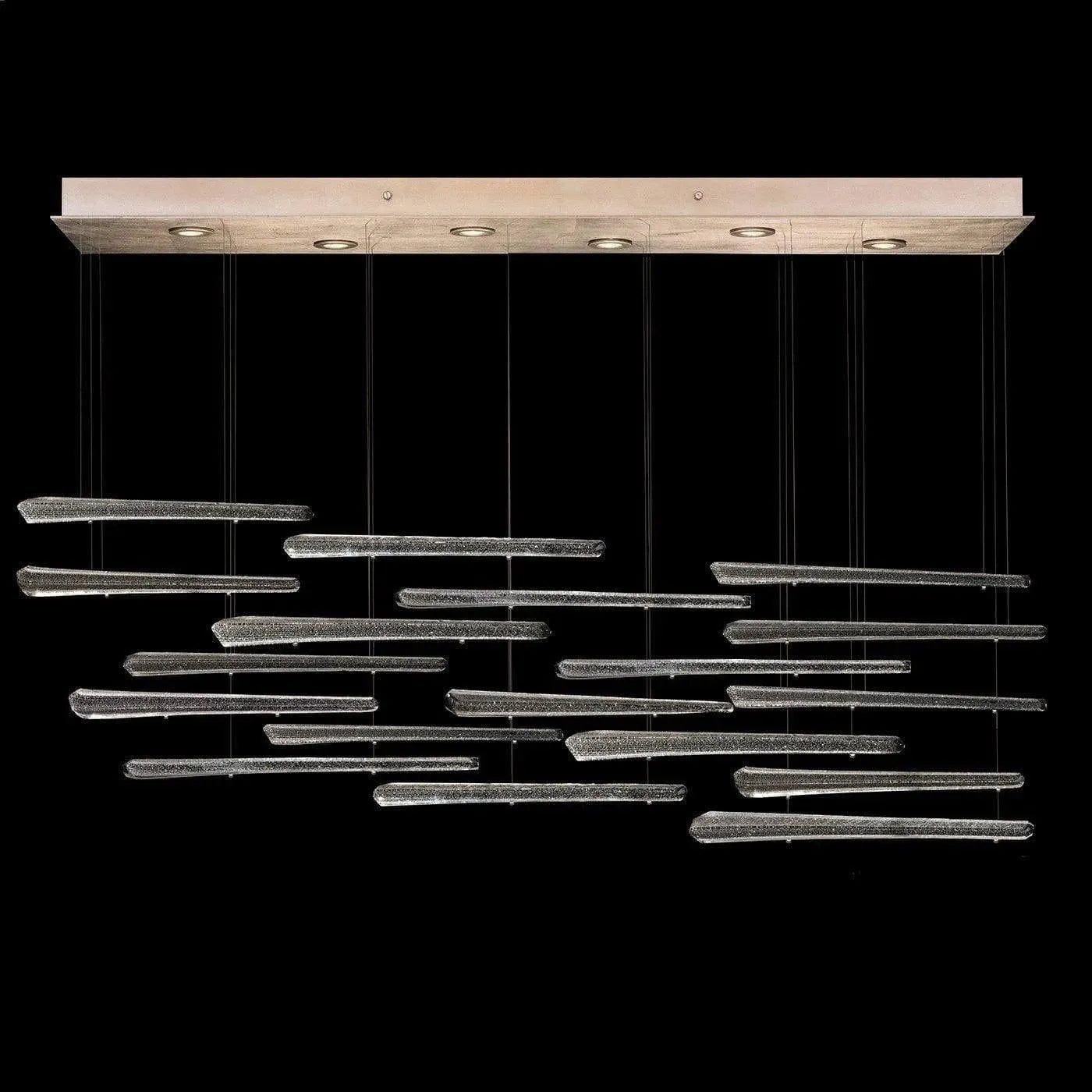 Fine Art Handcrafted Lighting - Elevate 51-Inch Six Light Pendant - 895140-241ST | Montreal Lighting & Hardware