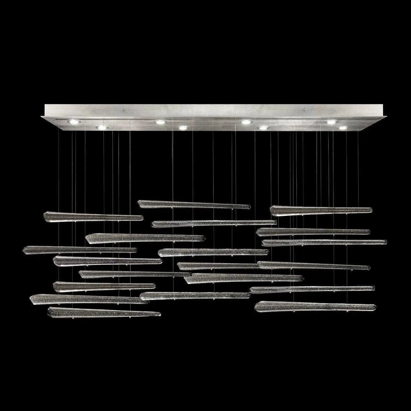Fine Art Handcrafted Lighting - Elevate 54-Inch Eight Light Pendant - 894840-142ST | Montreal Lighting & Hardware