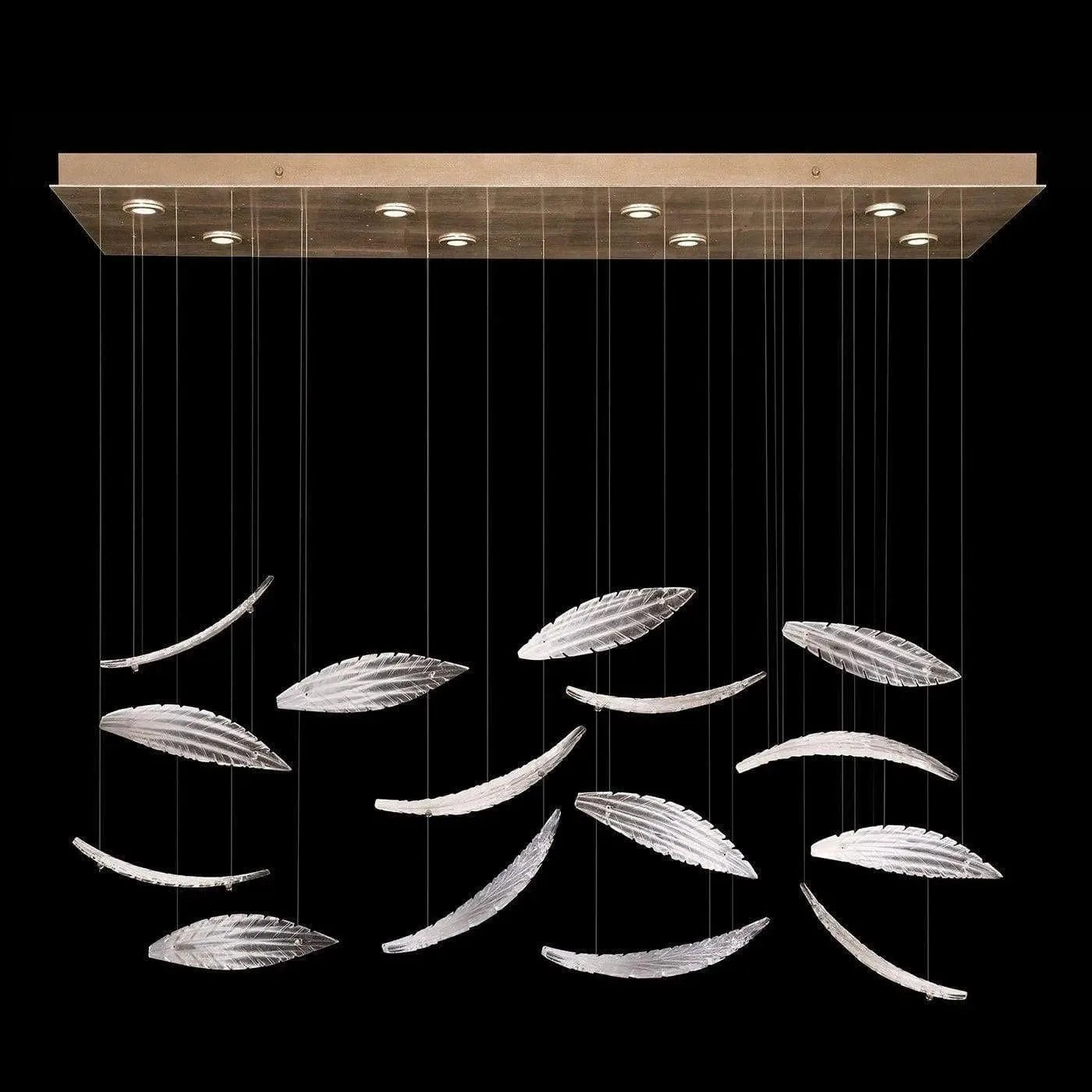 Fine Art Handcrafted Lighting - Elevate 54-Inch Eight Light Pendant - 894840-222ST | Montreal Lighting & Hardware