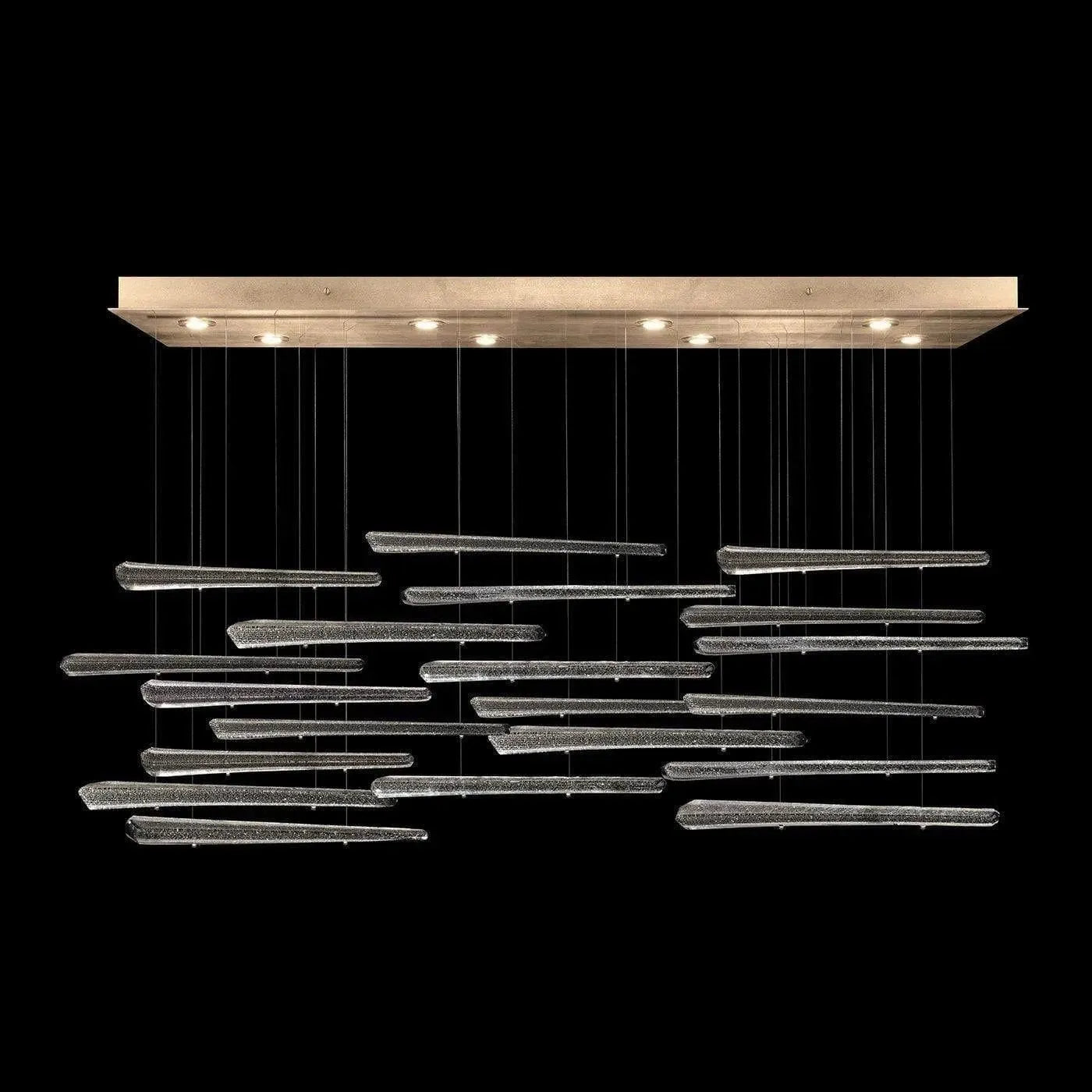 Fine Art Handcrafted Lighting - Elevate 54-Inch Eight Light Pendant - 894840-242ST | Montreal Lighting & Hardware