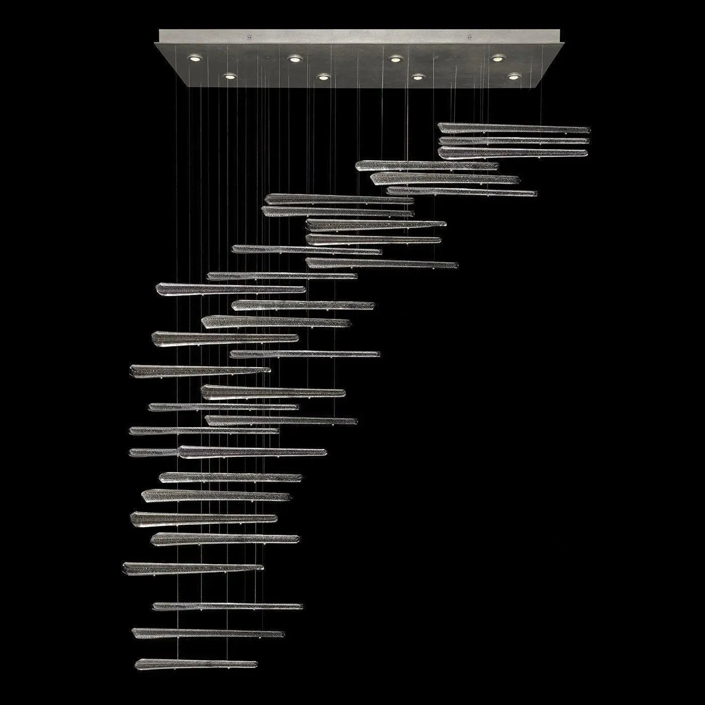 Fine Art Handcrafted Lighting - Elevate 62-Inch Eight Light Pendant - 894840-142ST | Montreal Lighting & Hardware