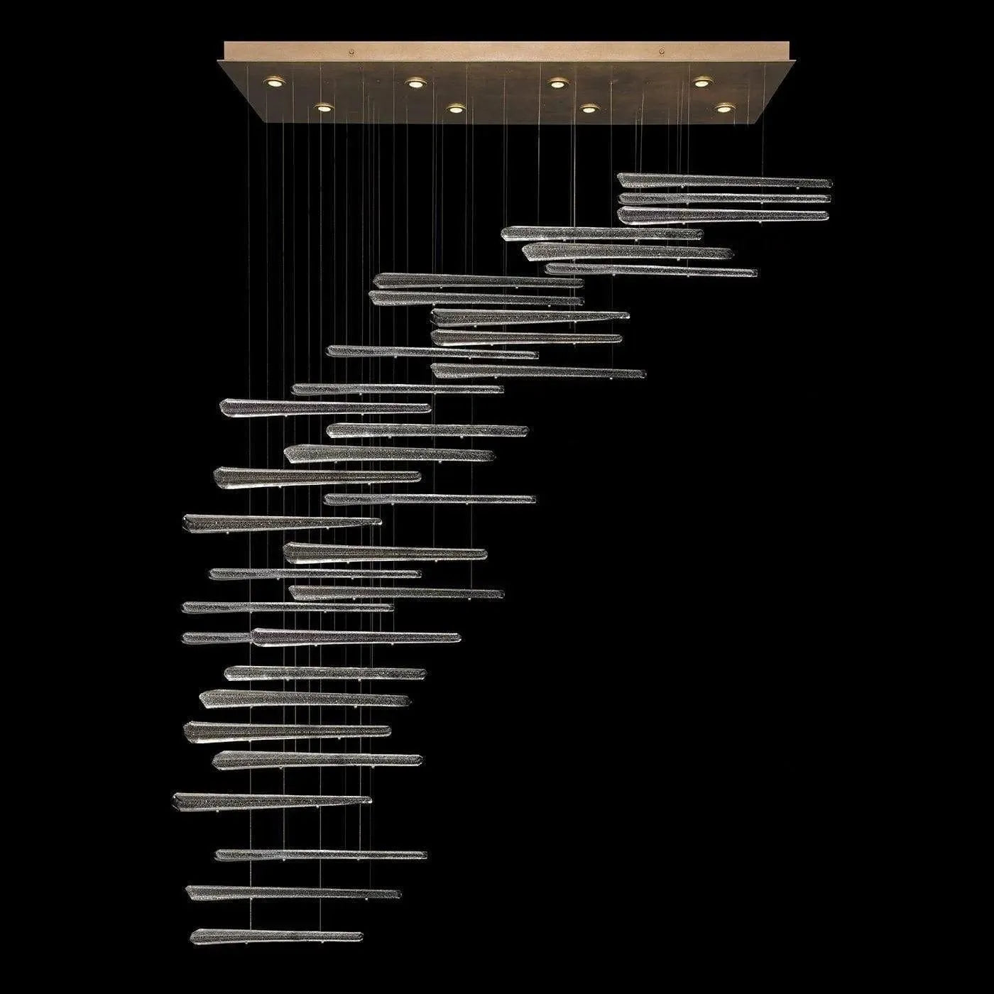 Fine Art Handcrafted Lighting - Elevate 62-Inch Eight Light Pendant - 894840-242ST | Montreal Lighting & Hardware