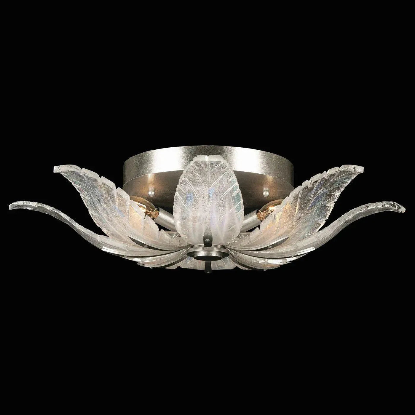 Fine Art Handcrafted Lighting - Plume 28-Inch Four Light Flush Mount - 894140-1ST | Montreal Lighting & Hardware