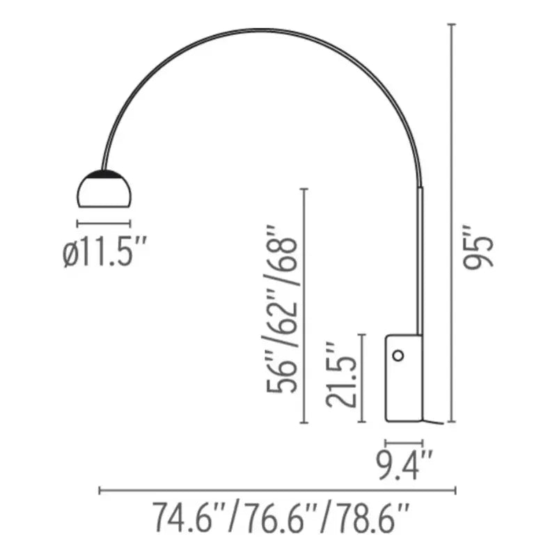 Flos - Arco Floor Lamp - FU030000 | Montreal Lighting & Hardware